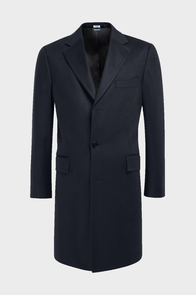 Midnight Blue Wool Coat