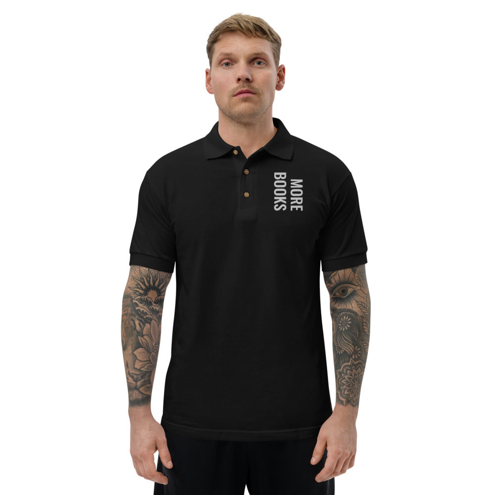 More Books - Embroidered Polo Shirt