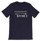 Read More Paper Books, Short-Sleeve Unisex T-Shirt