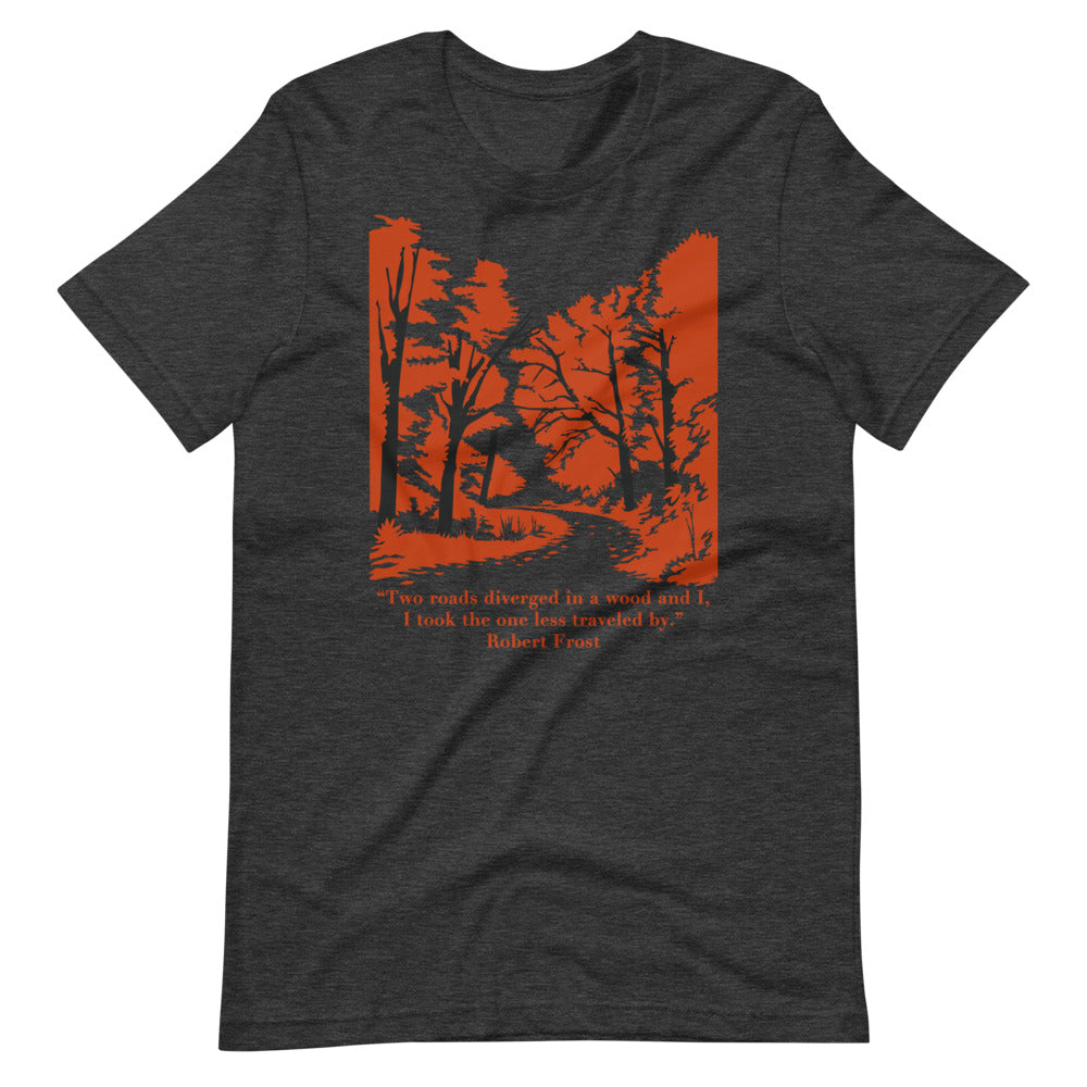 Robert Frost Short-Sleeve Unisex T-Shirt - The Road Not Taken