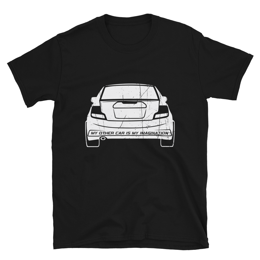 My Other Car Is My Imagination Short-Sleeve Unisex T-Shirt (White)