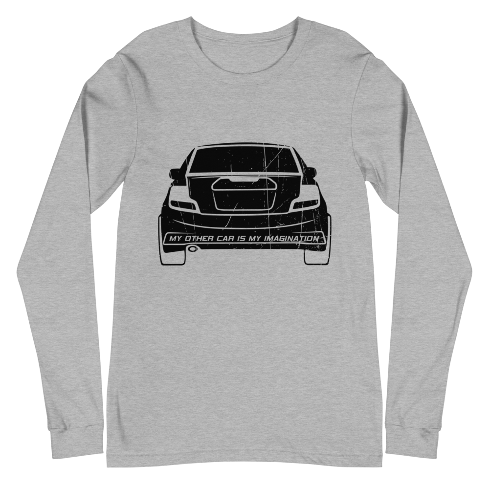 My Other Car Is My Imagination Unisex Long Sleeve Tee (Black)