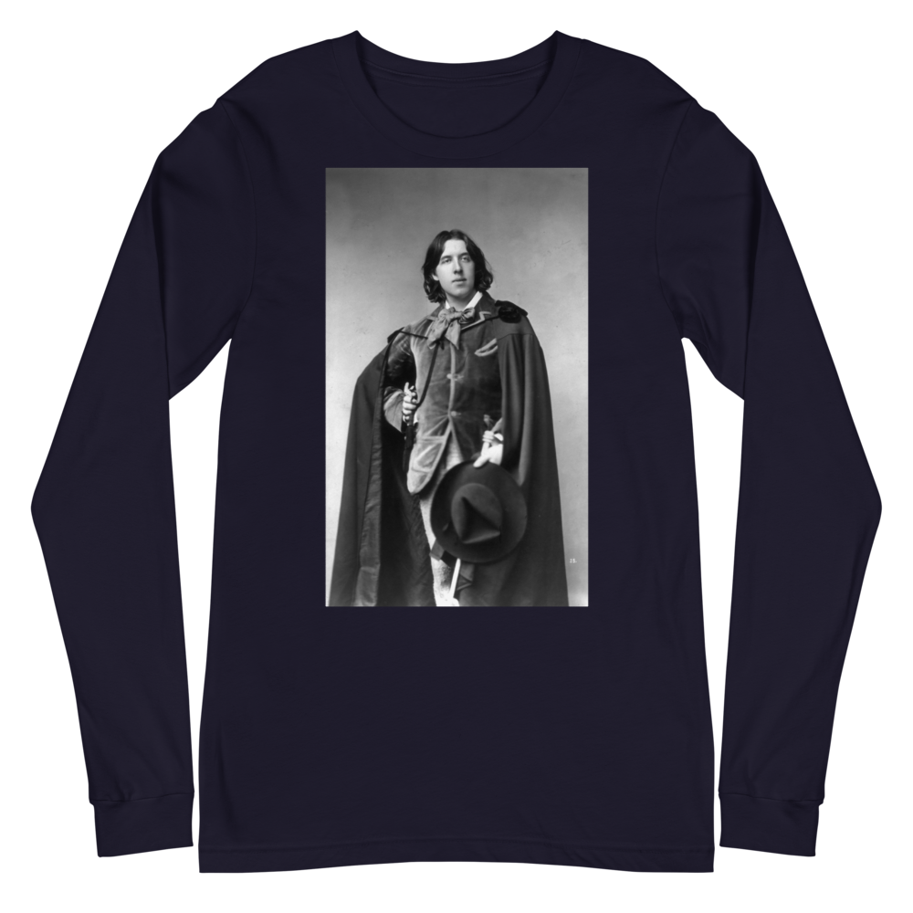 Oscar Wilde Unisex Long Sleeve Tee - Portrait