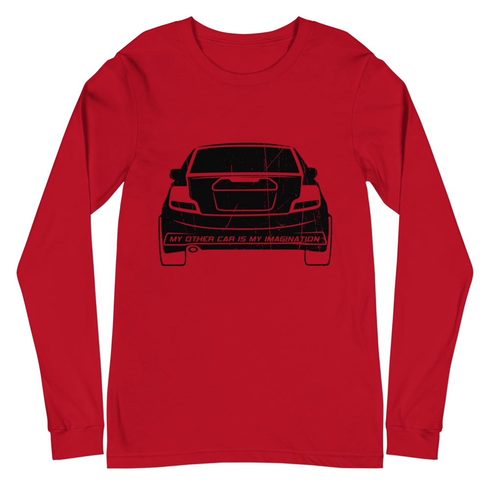 My Other Car Is My Imagination Unisex Long Sleeve Tee (Black)