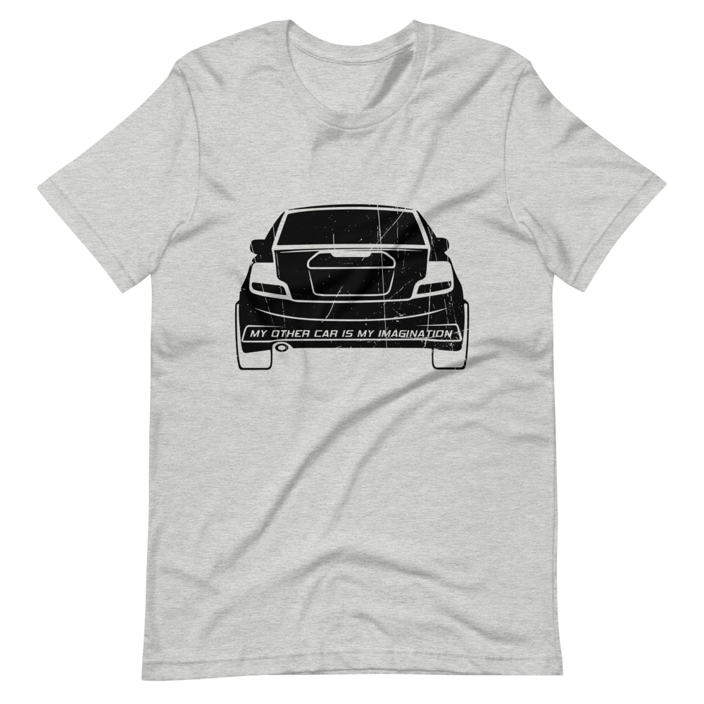 My Other Car Is My Imagination Short-Sleeve Unisex T-Shirt (Black)