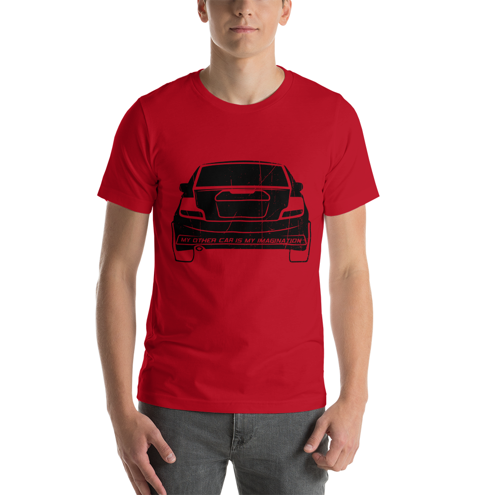 My Other Car Is My Imagination Short-Sleeve Unisex T-Shirt (Black)