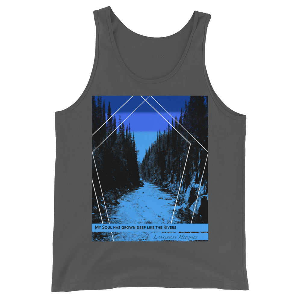 Langston Hughes Unisex Tank Top - Rivers II