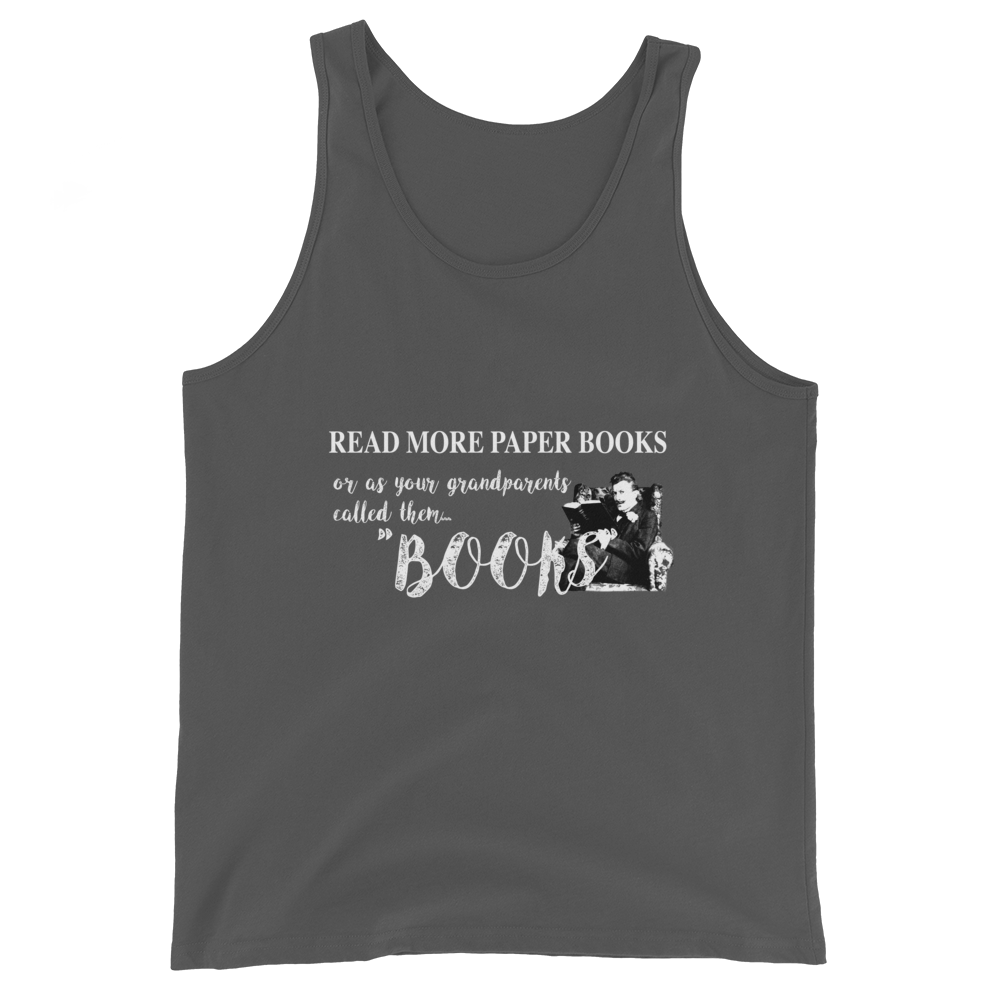 Read More Paper Books Unisex Tank Top