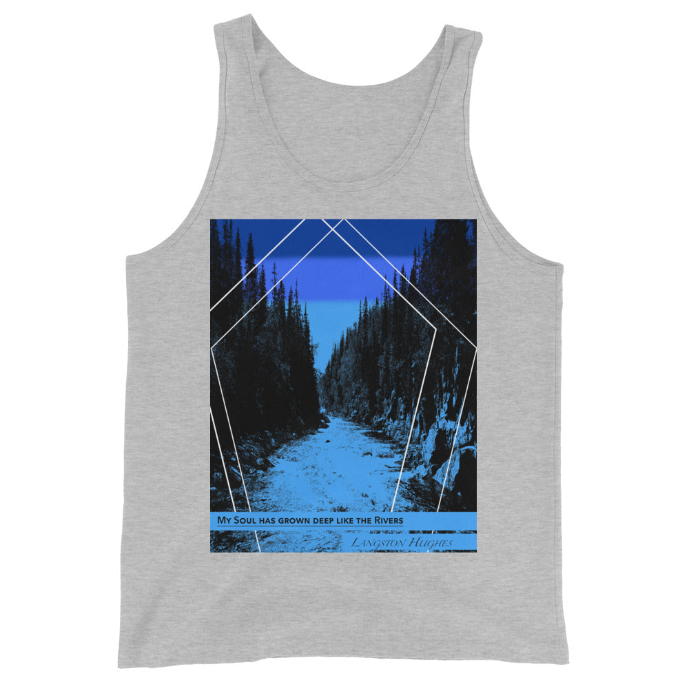 Langston Hughes Unisex Tank Top - Rivers II