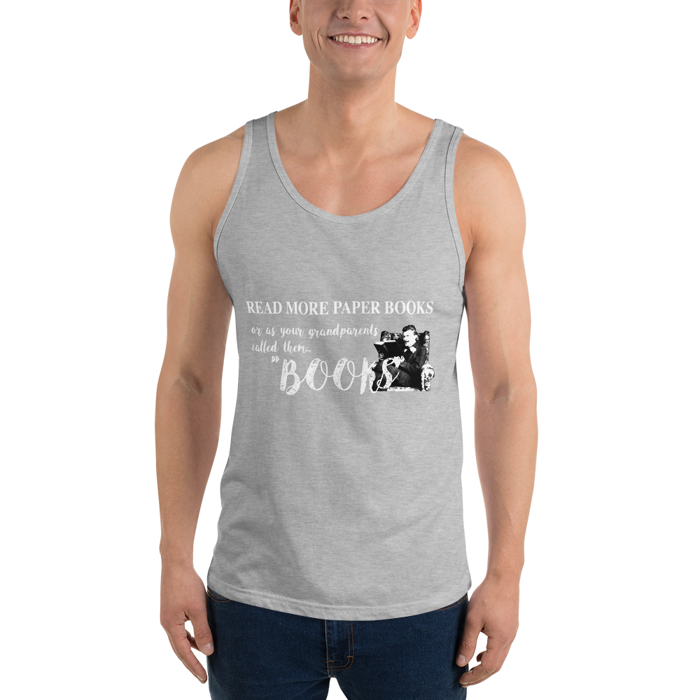 Read More Paper Books Unisex Tank Top