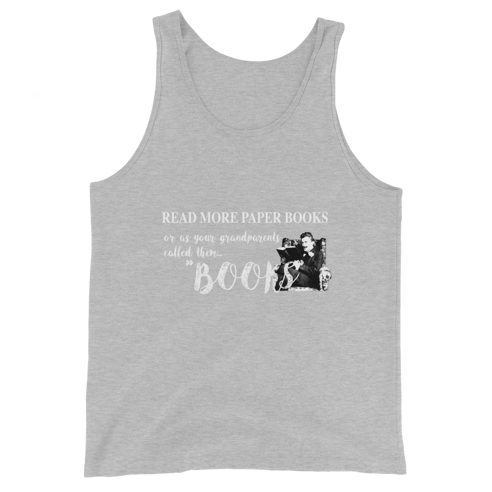 Read More Paper Books Unisex Tank Top