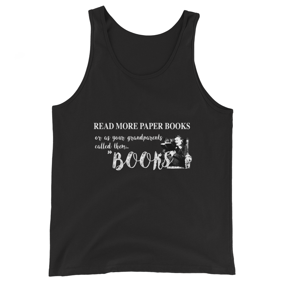 Read More Paper Books Unisex Tank Top