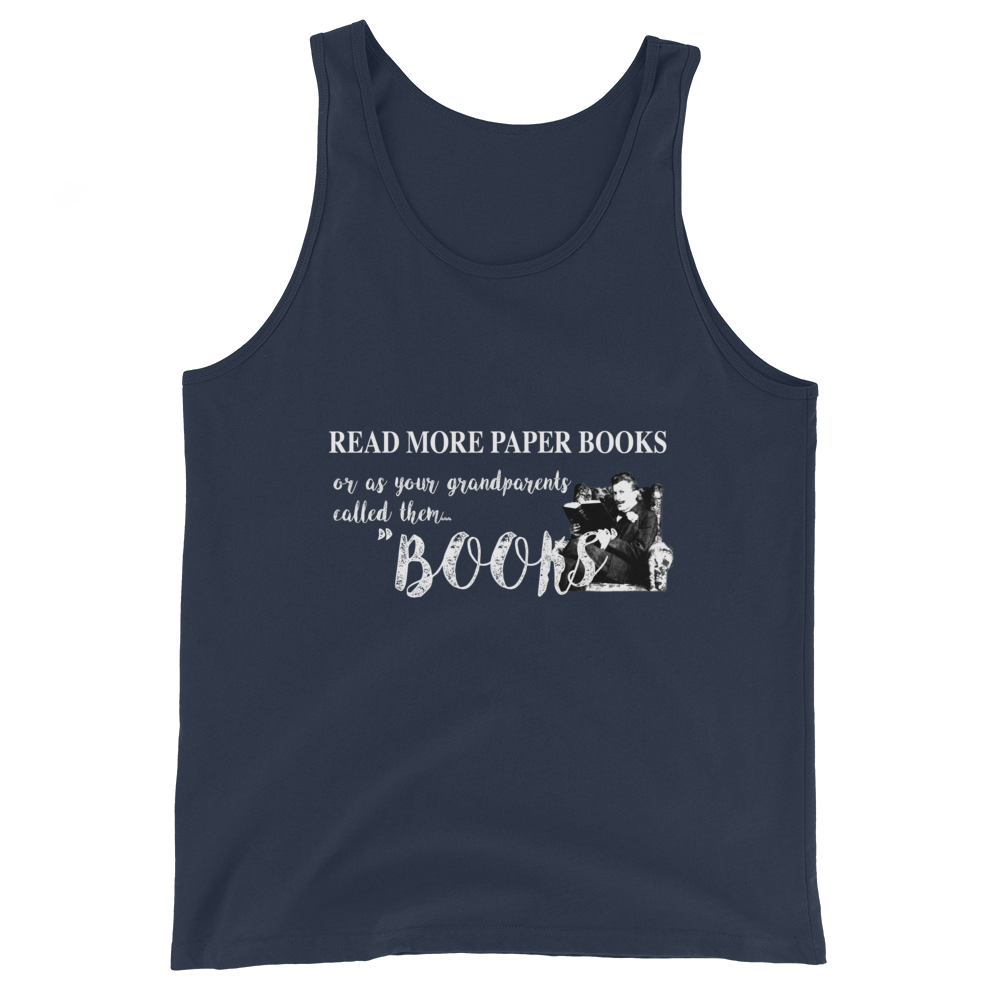 Read More Paper Books Unisex Tank Top