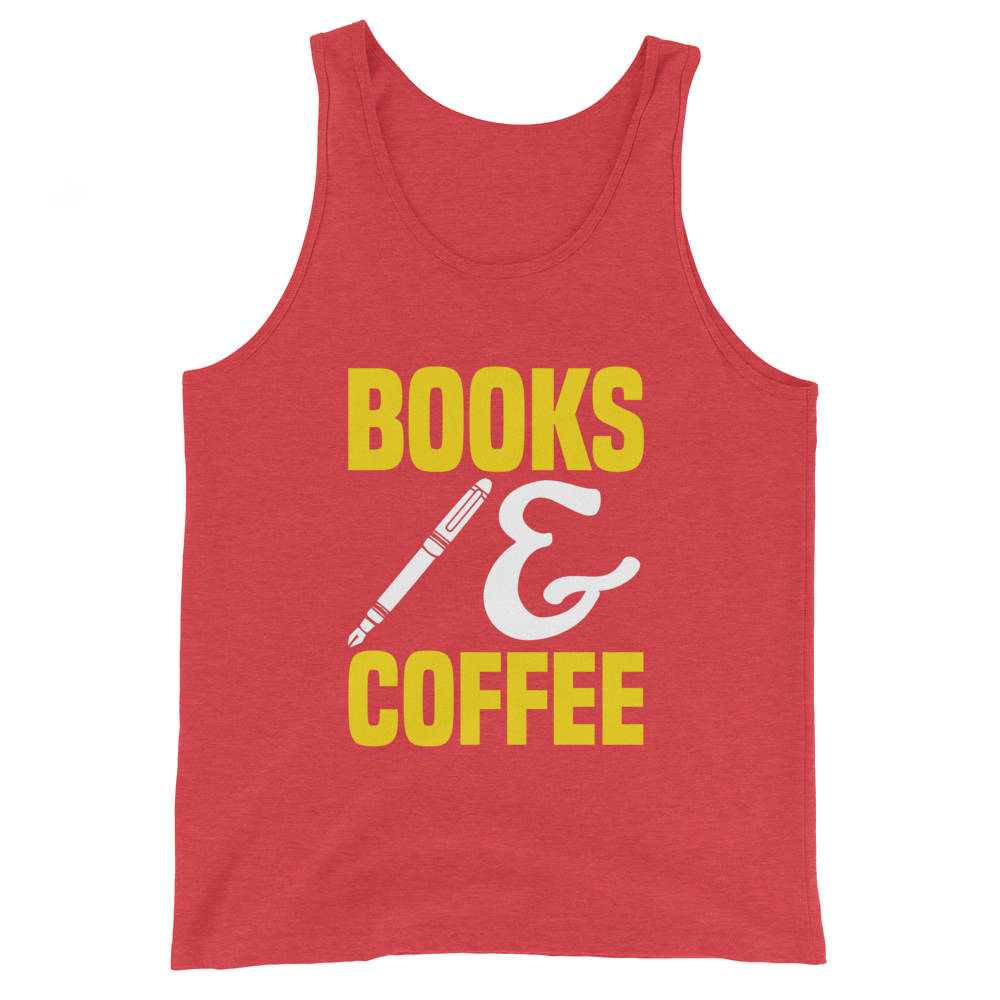 Books, Writing, & Coffee Unisex Tank Top