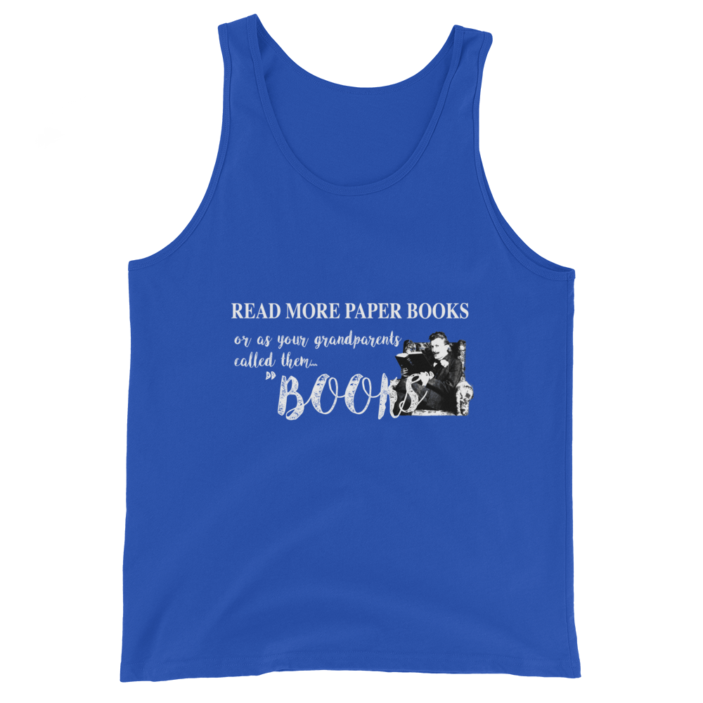 Read More Paper Books Unisex Tank Top